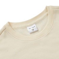 鸿星尔克童装综训儿童拼接长袖套装宽松卫衣长裤套装新年款针织套装 冰川白 140