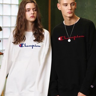  Champion 款 男女圆领长袖T恤