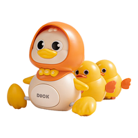 皇儿新生婴儿0-1岁早教3个月宝宝电动爬行学爬鸭音乐抬头练习训练玩具