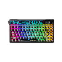 MACHENIKE 机械师 KT84 84键 三模机械键盘 探索黑 北极黄轴 RGB