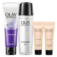 OLAY 玉兰油 女士护肤水乳套装水感透白透皙补水保湿提亮肤色化妆品送女友礼物 套装1:水+乳(2件套)