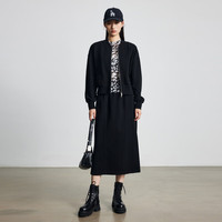 三彩2025秋季新款简约半身裙直筒裙长裙休闲卫裙