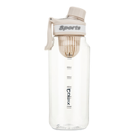 齐心 运动水杯加厚防摔1000ML大容量水壶 LF102白