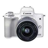 Canon 佳能 EOS M50 APS-C画幅 微单相机 白色 EF-M 15-45mm F3.5 IS STM 单头套机