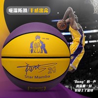 篮球科比纪念款专业7号男子5号儿童小室外 经典紫黄-时尚单肩包套餐+篮球 五号篮球(青少年用)