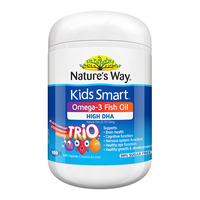 Kids Smart 佳思敏 儿童三色DHA鱼油爆浆丸 三色果味 180粒