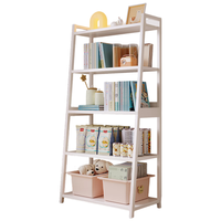 安尔雅置物架家用多层铁艺置物架ins风简约落地收纳展示柜梯形五层150