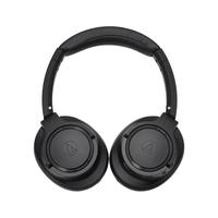 audio-technica 铁三角 SR50BT 耳罩式头戴式动圈主动降噪蓝牙耳机 黑色