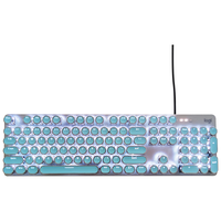 logitech 罗技 K845 104键 有线机械键盘 蓝色 国产红轴 单光