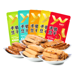禹王营养 手磨豆干 豆腐干 豆干辣条独立袋装休闲零食办公居家解馋多种口味 手磨豆干2斤装1000g