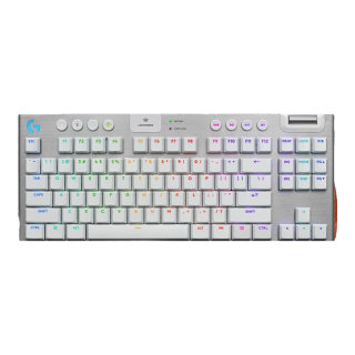 罗技 G915 X TKL 矮轴机械键盘 白色 茶轴