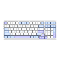 VGN V98 Pro 97键 2.4G蓝牙 多模无线机械键盘 海盐 蒸汽波轴Pro RGB