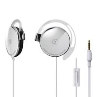 audio-technica 铁三角 EQ300iS 通话版 压耳式挂耳式有线耳机 银色 3.5mm
