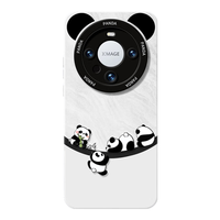富朴适用华为mate70Pro手机壳mete60pro+熊猫m40硅胶全包50防摔 【调皮熊猫-宣白 】硅胶软壳防摔 华为 Mate 60 Pro+