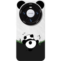 富朴适用华为mate70Pro手机壳mete60pro+熊猫m40硅胶全包50防摔 【爬爬熊猫 】硅胶软壳防摔不顶膜 华为 Mate 70 Pro
