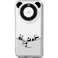 富朴适用华为mate70Pro手机壳mete60pro+熊猫m40硅胶全包50防摔 【调皮熊猫】透明软壳防摔不顶膜 华为 Mate 70