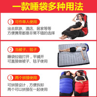 虎阁 睡袋成人 羽绒白鸭绒睡袋零下冬季保暖 野营旅游露营保暖信封式野外羽绒睡袋 信封式带帽睡袋 3.2kg