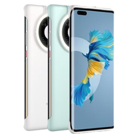 华为(HUAWEI)环闪保护壳自照补光灯打光美颜补光保护套后盖式防摔手机保护壳女 Mate40Pro环闪保护壳(知更蓝)