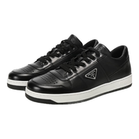 普拉达（PRADA）新品 男士Downtown系带厚底板鞋运动鞋男鞋 2EE364 3LJ6 F0632 黑色三角形徽标