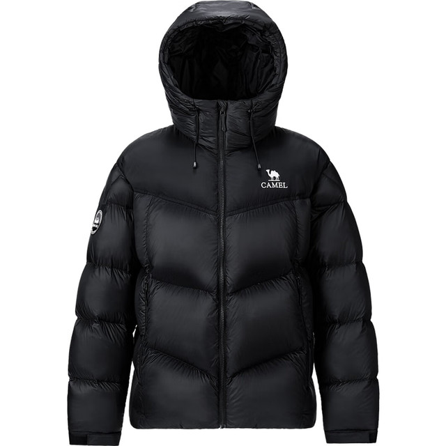 今日必买：骆驼 火山PRO 700+蓬松 鹅绒 羽绒服加厚连帽外套M35CR07101 男女同款