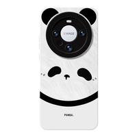 富朴适用华为mate70Pro手机壳mete60pro+熊猫m40硅胶全包50防摔 【可爱熊猫-宣白】硅胶软壳防摔不顶膜 华为 Mate 60
