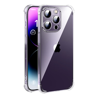 绿联 UGREEN 苹果14手机壳 iPhone14pro max保护套14plus气囊防摔保护壳 轻薄透明软壳 14-