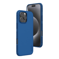 耐尔金 苹果iPhone16 Pro手机壳 磨砂防滑全包防摔磁吸保护套镜头加高轻薄简约硬壳软边  护盾Pro【普通版】蓝色