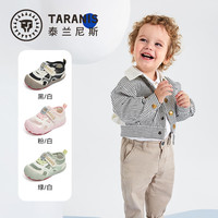 泰兰尼斯101春季宝宝鞋女童步前鞋婴幼儿男宝宝赤足鞋婴儿鞋 绿/白 17 内长12.0适合脚长10.8~11.2