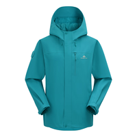 Pioneer Camp拓路者青鸟冲锋衣男士户外春夏防风防水透气硬壳单层徒步登山服夹克外套 烟青色 M