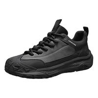 康龙秋季男鞋户外登山鞋越野运动跑鞋防滑透气耐磨健步休闲鞋男 黑色 39 (245mm)