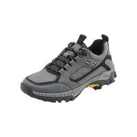 康龙户外登山鞋厚底防水防滑耐磨增高休闲运动工装劳保鞋男鞋 灰色 43 (265mm)