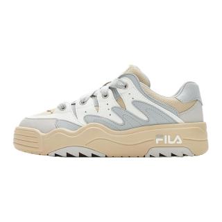 FILA 女鞋ROSETTA摩登板鞋2024秋季厚底鞋时尚休闲鞋 珍珠蓝/奶油白色-PS 35.5