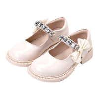富罗迷 女童皮鞋2025春秋季水钻亮面小皮鞋软底表演单鞋初中生
