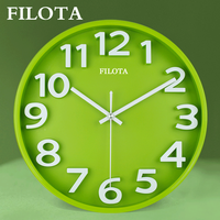 杜准瑜 时尚创意静音挂钟 现代简约时钟 个性数字钟表 客厅石英钟 卡通儿童房