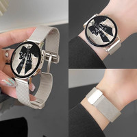 SKIG 适用于华为手表GT4/GT346mm/Watch3/GT2Pro米兰尼斯磁吸扣手表带