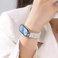 郡昂 适用小米10手环表带硅胶小米9/NFC运动磁吸8防水表带