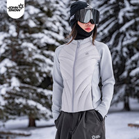 JOHN SNOW滑雪保暖层男女款中间层滑雪服内搭羽绒卫衣弹力单板双板新款内胆