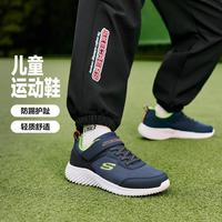 斯凯奇 男中大童|秋季男童运动鞋休闲运动鞋日常运动搭扣低帮