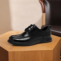 沙驰 男士商务休闲皮鞋 抓花工艺