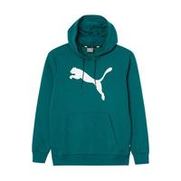 PUMA 时尚印花大LOGO 男子连帽套头线圈防风长袖针织衫运动卫衣