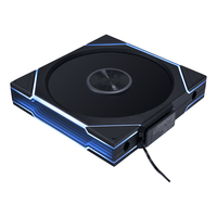 LIANLI联力积木风扇四代无线版 TL140 Wireless 正叶 三支 黑色 /含无线发射器