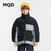 马骑顿 童装三防抗菌绒儿童立领羽绒服冬男童女童羽绒外套 黑色 130 (L)