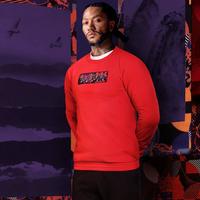 adidas 简约百搭卫衣圆领套头衫 薄绒舒适耐磨保暖男款休闲卫衣长袖