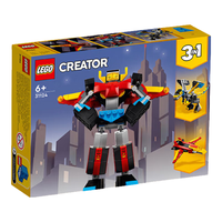 乐高(LEGO)积木玩具 创意三合一31124超级机器人 6岁+ 儿童玩具