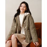 【防泼水】森马棉服女冬季仿羊羔毛马甲宽松轻薄棉衣文艺两件套