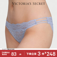 维密 女士 花漾蕾丝透明网纱细带比基尼低腰内裤 11244829