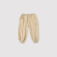 巴厘小猪男童裤子秋冬季宝宝卫裤保暖裤女童运动裤冬季加绒长裤儿童休闲裤 卡其黄【常规款】