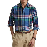 RALPH LAUREN 男士 牛津格子衬衫 Plaid Oxford Shirt