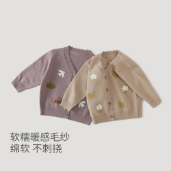 巴厘小猪 反季）女宝宝针织开衫