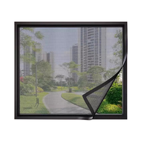 梓晨【升级特厚】304不锈钢防蚊纱窗网自装磁吸隐形金刚纱网纱窗 【2026特厚防鼠咬】不锈钢纱窗【黑纱+黑边】 80x150cm